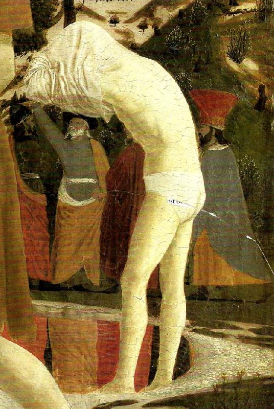 Piero della Francesca details from the baptism of chist